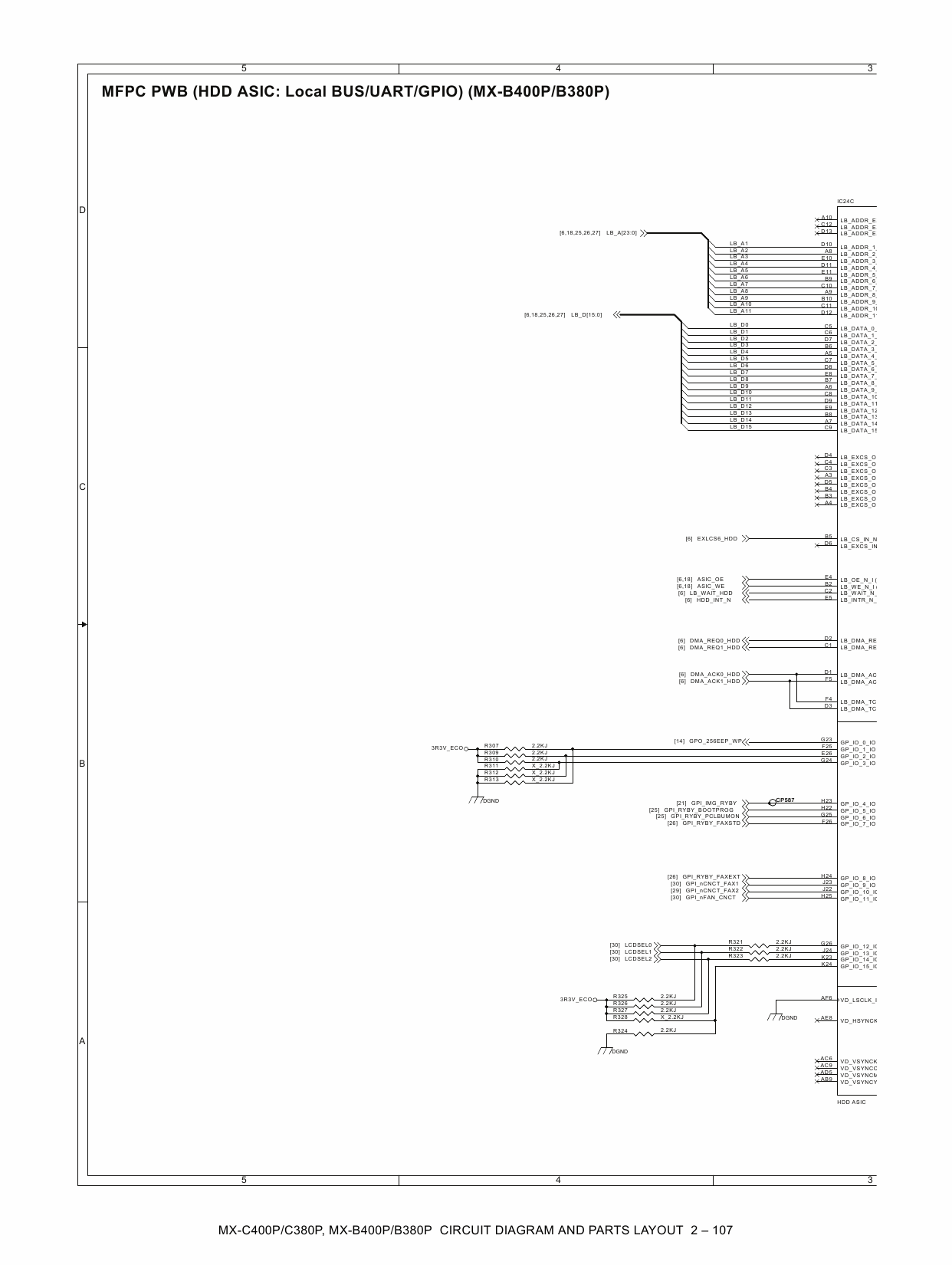 SHARP MX B400 B380 C400 C380 P Circuit Diagrams-6